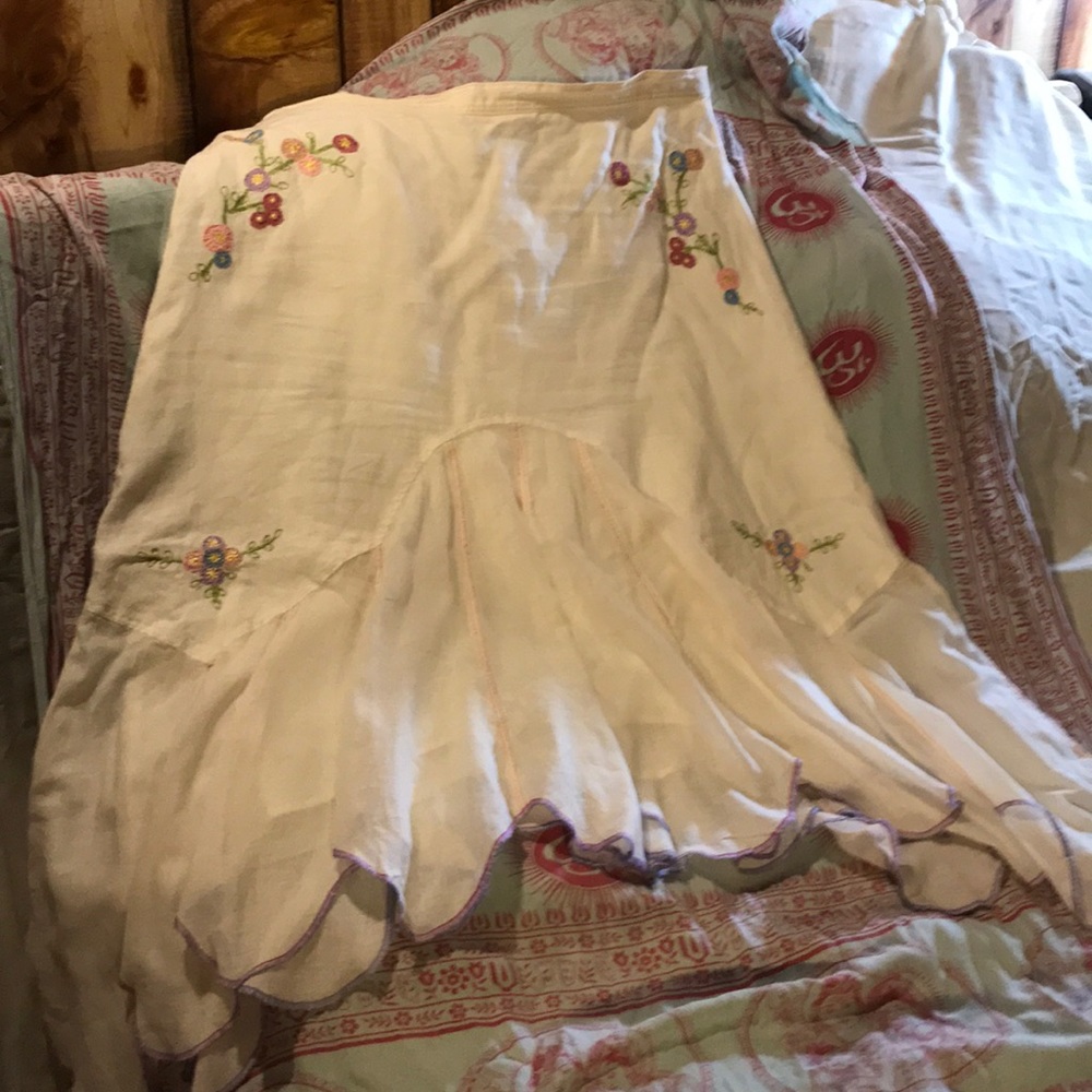 Cotton/linen skirt from J Jill